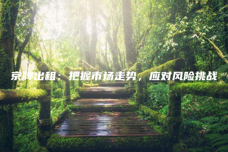 京牌出租：把握市场走势，应对风险挑战