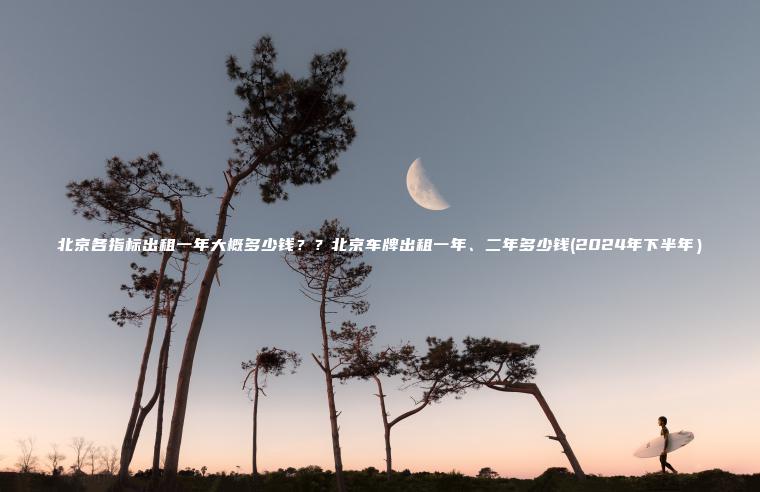 北京各指标出租一年大概多少钱？？北京车牌出租一年、二年多少钱(2024年下半年）