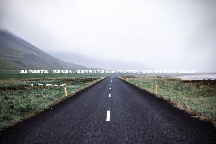 租北京牌照买车、京牌出租大，京牌的深入了解(2024年9月下旬）(京牌租赁车牌出租北京租车牌)