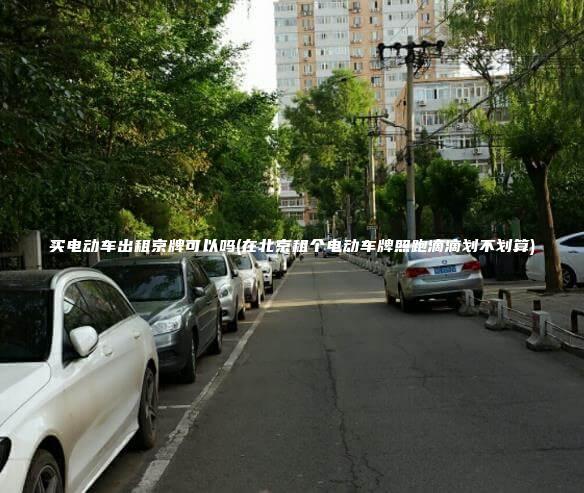 买电动车出租京牌可以吗(在北京租个电动车牌照跑滴滴划不划算)