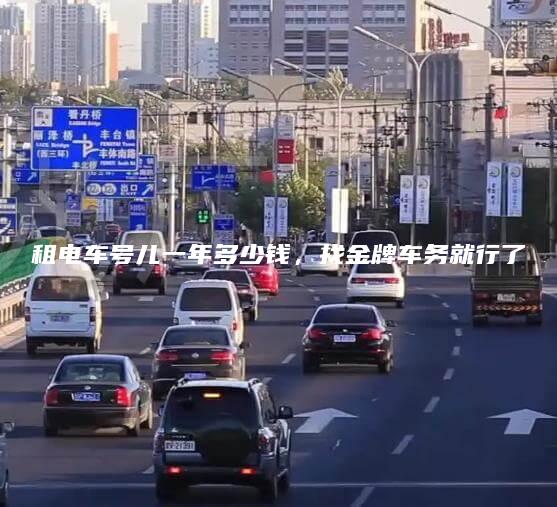租电车号儿一年多少钱，找金牌车务就行了